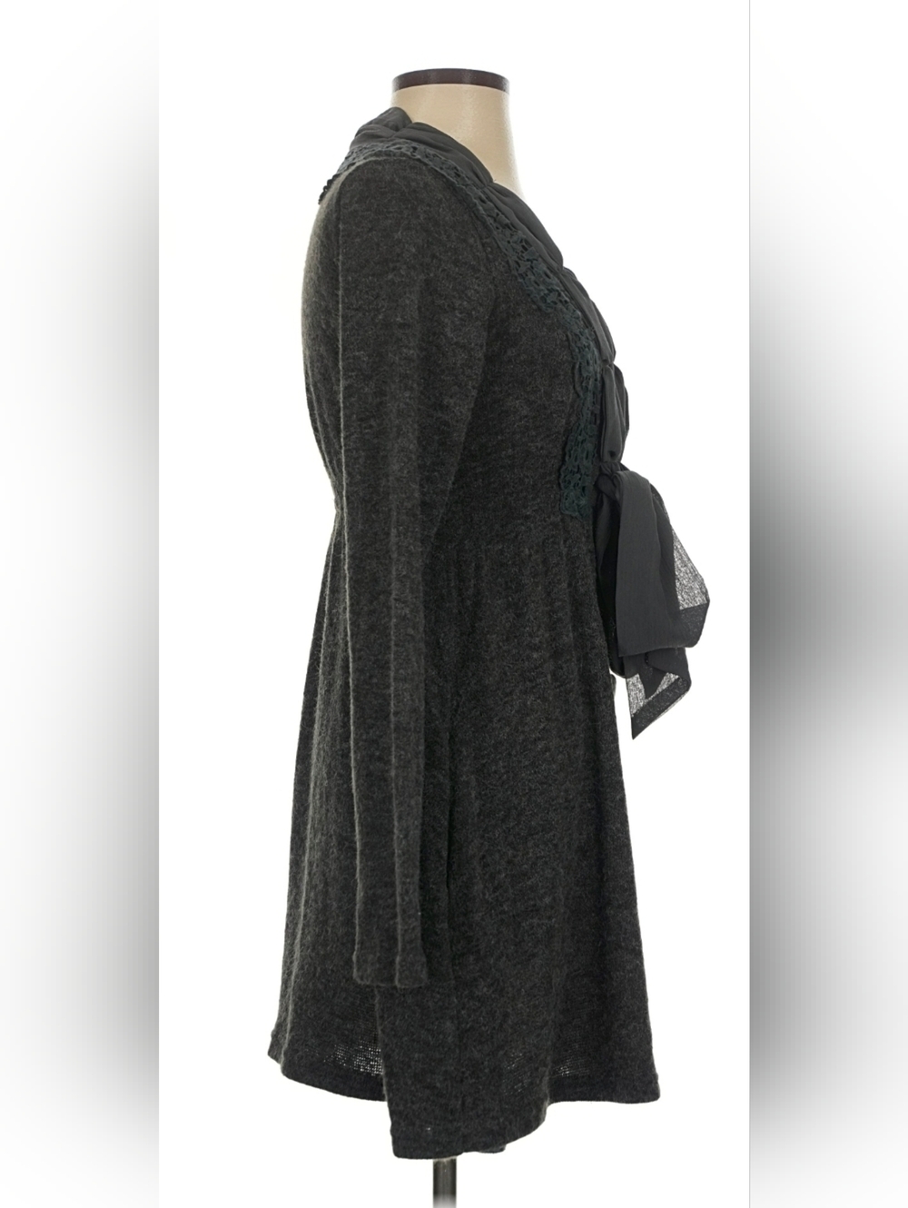 A'reve Charcoal Gray Sweater Dress Size S - Picture 3 of 11